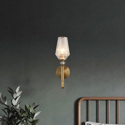 Devora Brass Luxury Crystal Wall Lamp