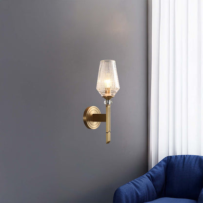 Devora Brass Luxury Crystal Wall Lamp