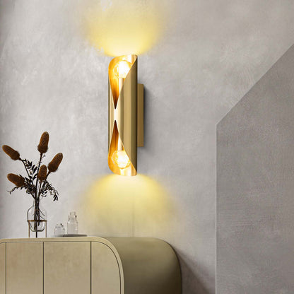 Diamonds Brass Modern Crystal Wall Lamp