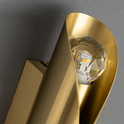 Diamonds Brass Modern Crystal Wall Lamp