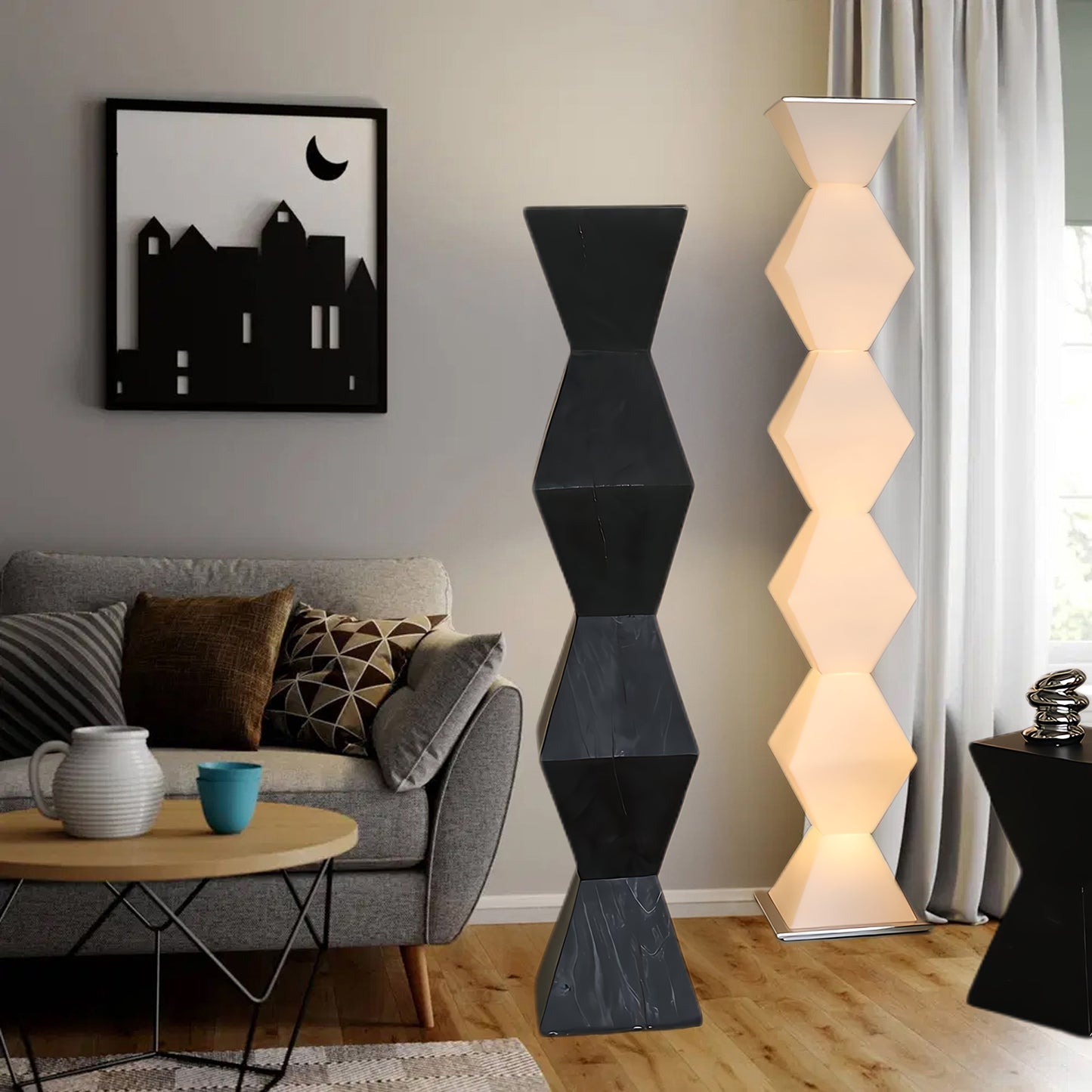 Dickson Minimalist Crystal Floor Lamp