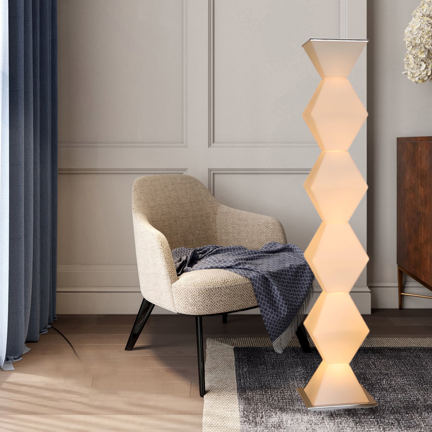 Dickson Minimalist Crystal Floor Lamp