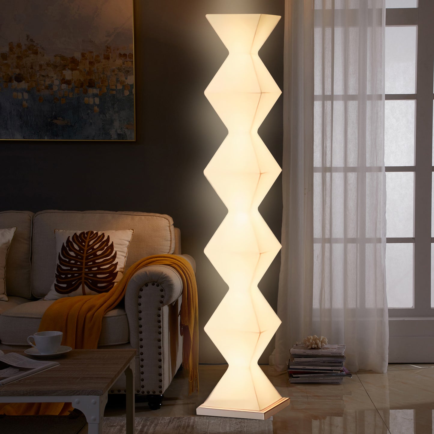 Dickson Minimalist Crystal Floor Lamp