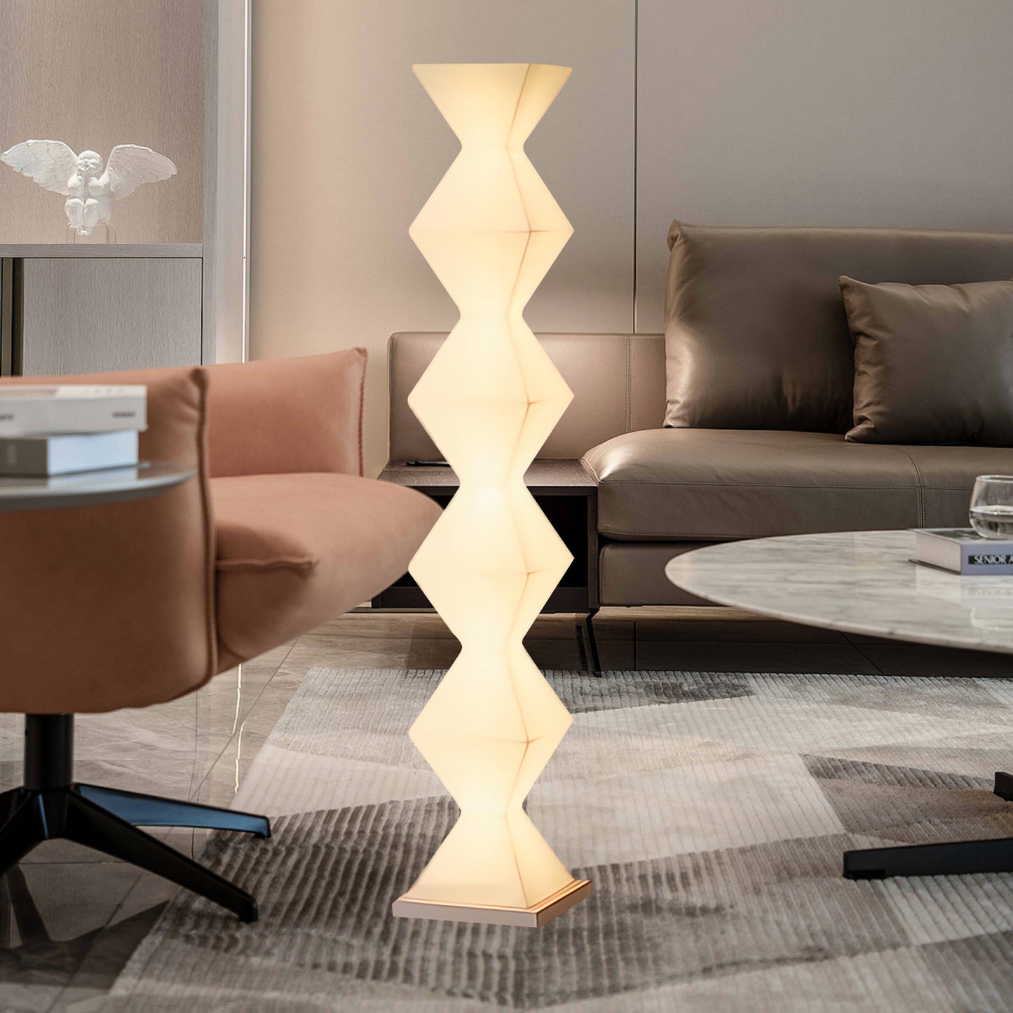 Dickson Minimalist Crystal Floor Lamp