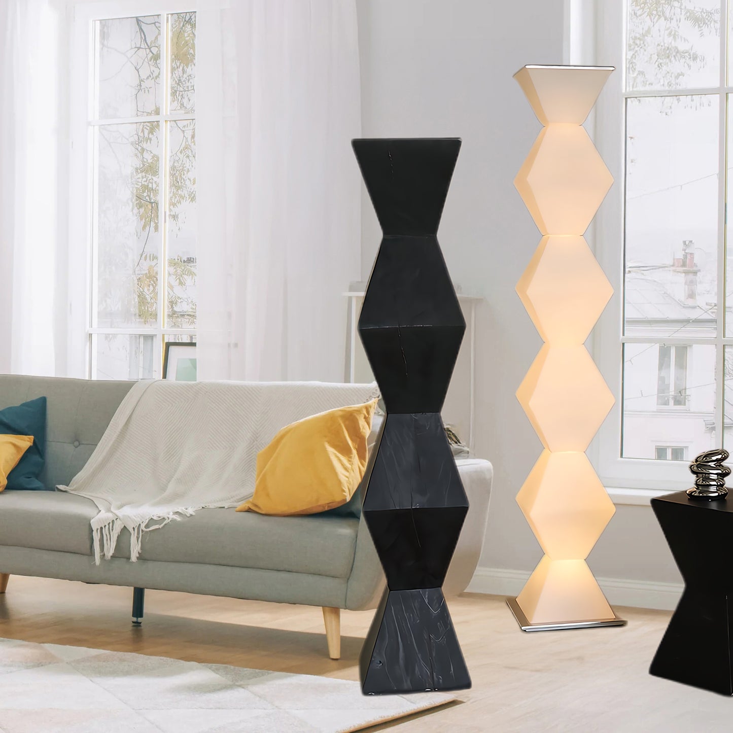 Dickson Minimalist Crystal Floor Lamp