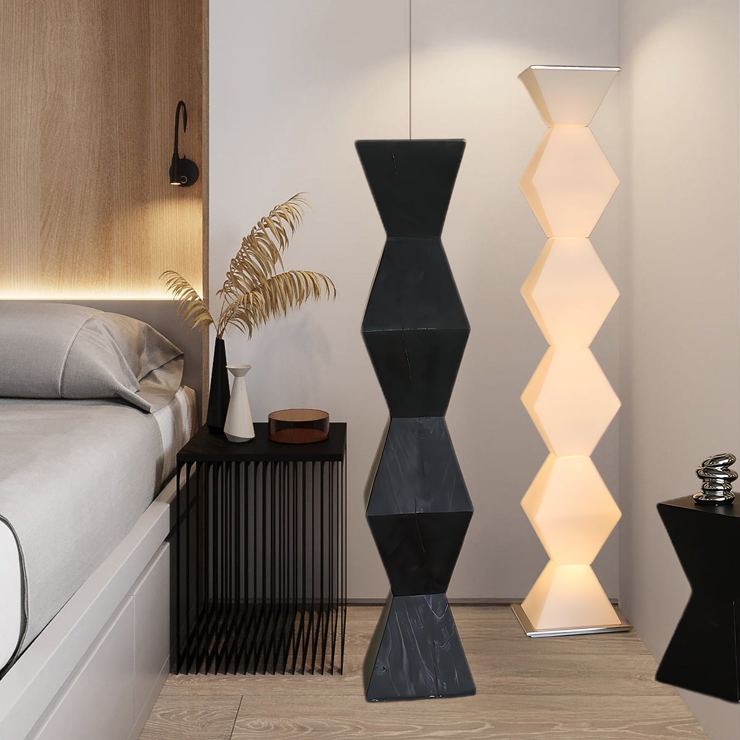 Dickson Minimalist Crystal Floor Lamp