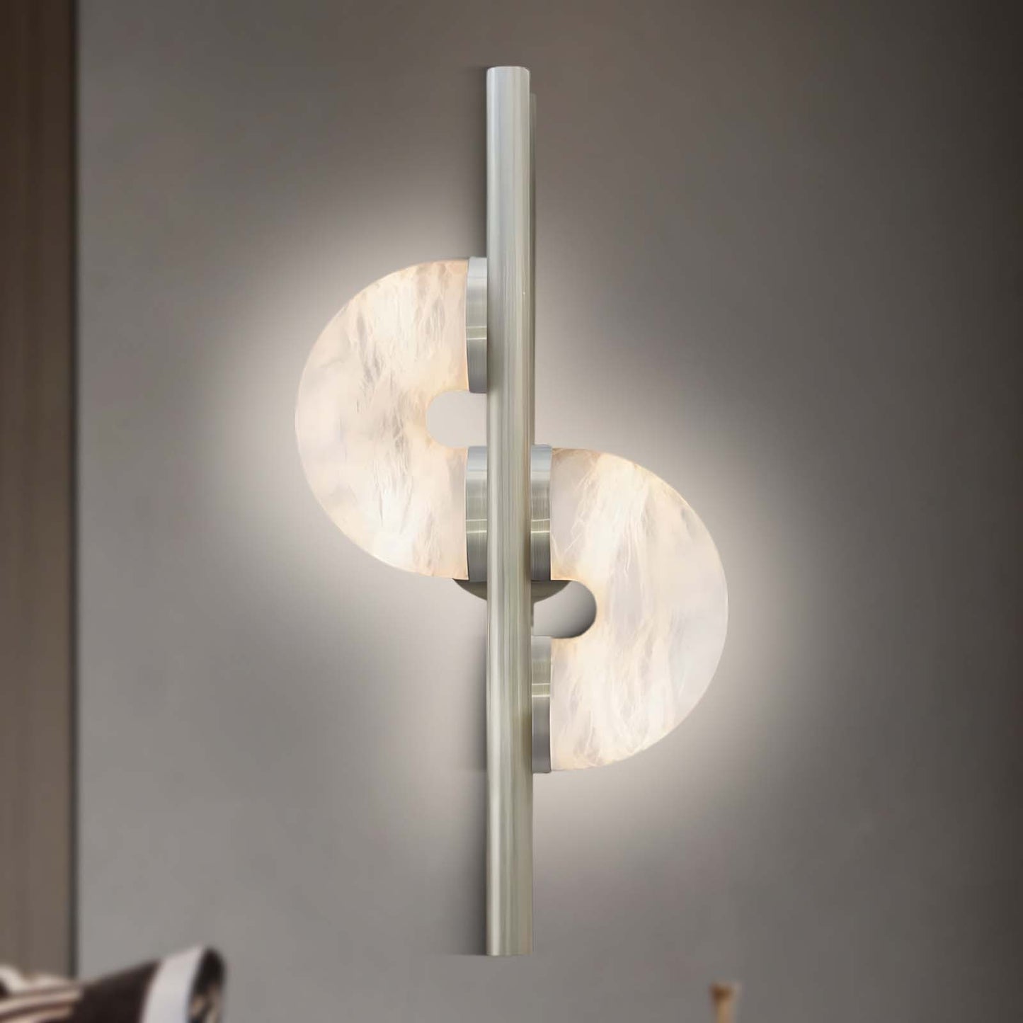 Dolly Alabaster Modern Metal Wall Lamp