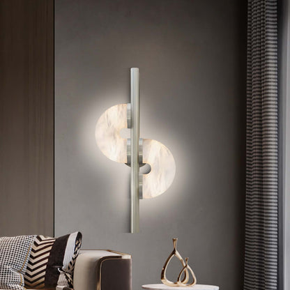 Dolly Alabaster Modern Metal Wall Lamp