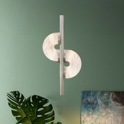 Dolly Alabaster Modern Metal Wall Lamp