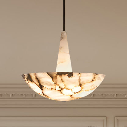 Domus Alabaster Classic Metal Chandelier