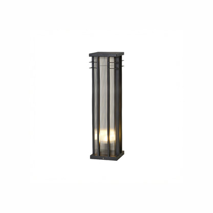 Double Axis Contemporary Metal Outdoor Post Lamp