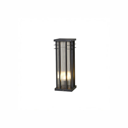 Double Axis Contemporary Metal Outdoor Post Lamp