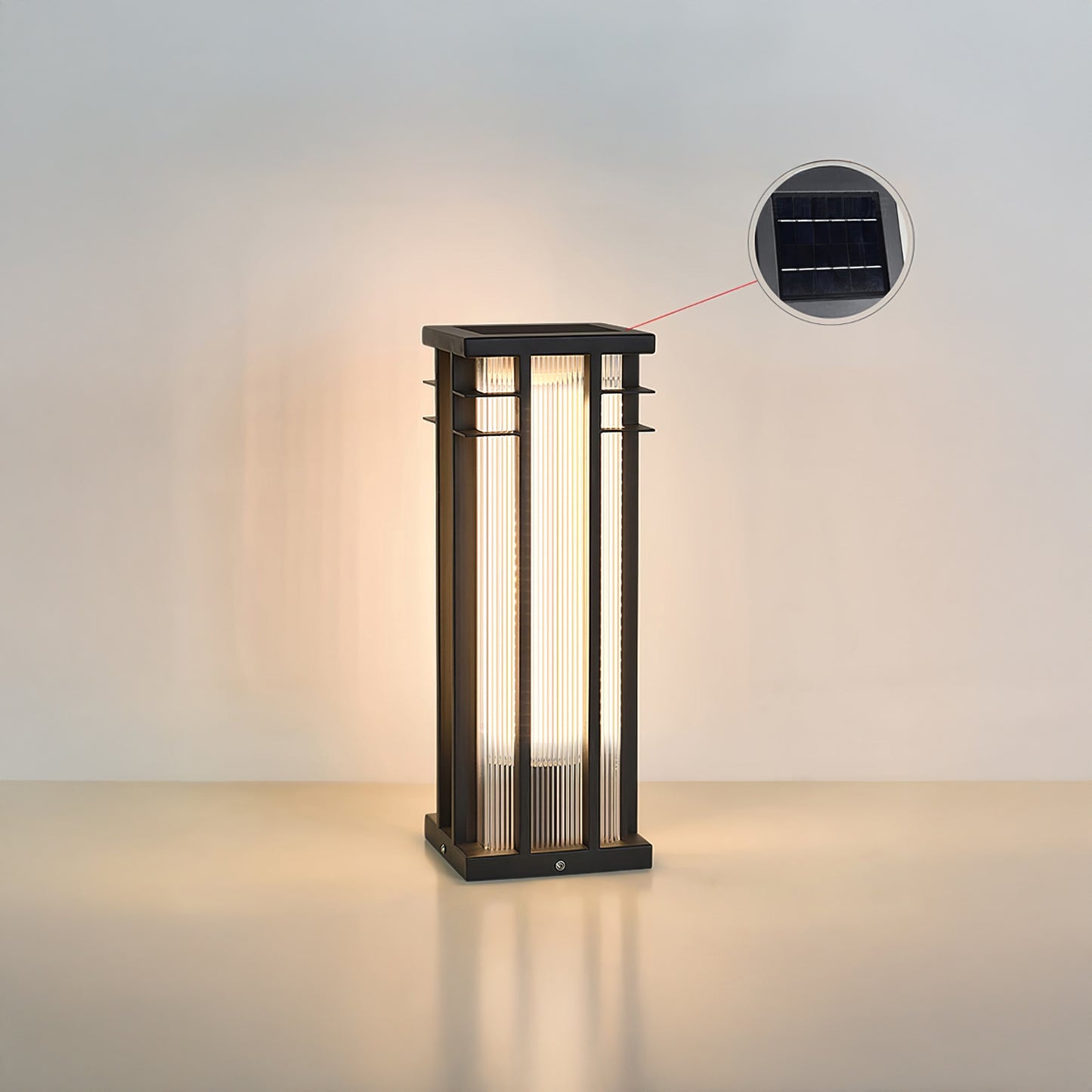 Double Axis Contemporary Metal Outdoor Post Lamp