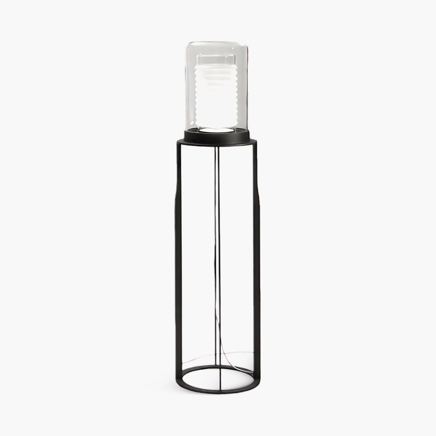 Dual Cylinder Modern Crystal Floor Lamp