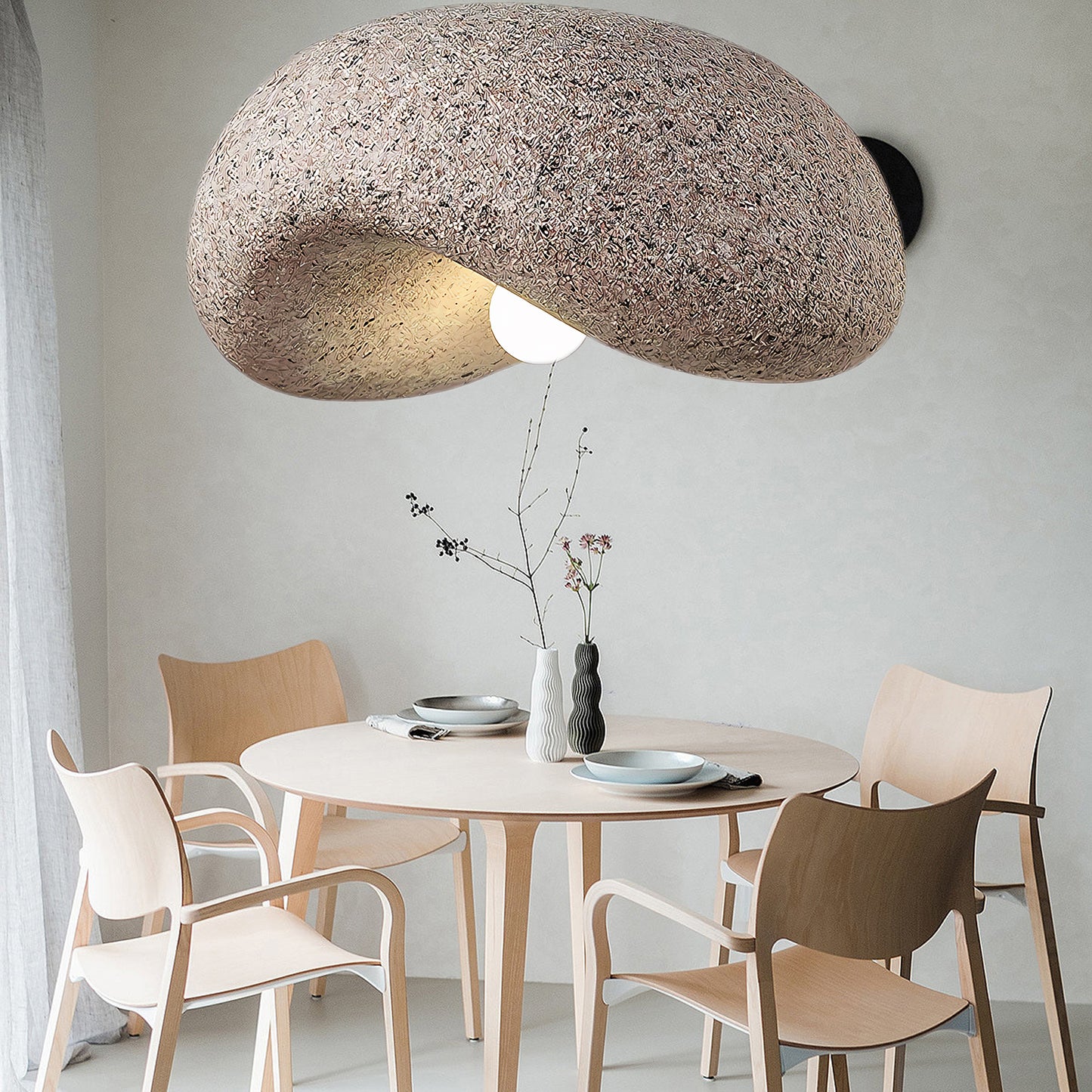 Dunia Speckled Minimalist Metal Pendant Lamp