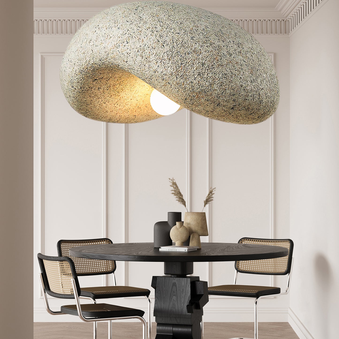 Dunia Speckled Minimalist Metal Pendant Lamp