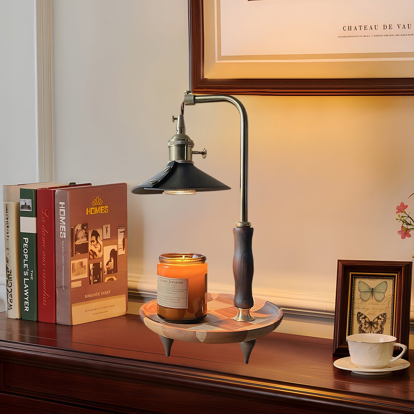 Dutz Retro Wood Table Lamp