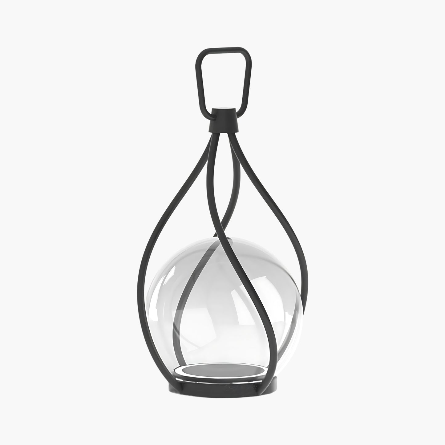 Eclisse Orb Lantern Rechargeable Minimalist Crystal Table lamp