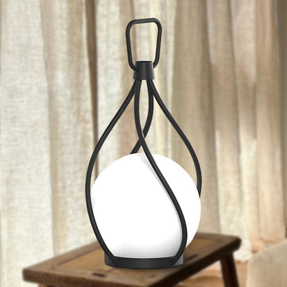 Eclisse Orb Lantern Rechargeable Minimalist Crystal Table lamp