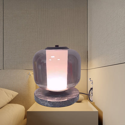 Eira Marble Contemporary Crystal Table Lamp