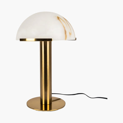 Elegance Alabaster Minimalist Crystal Table Lamp