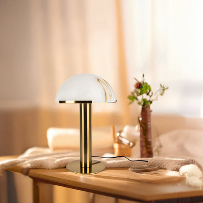 Elegance Alabaster Minimalist Crystal Table Lamp