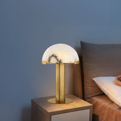 Elegance Alabaster Minimalist Crystal Table Lamp