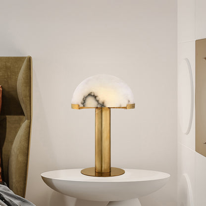 Elegance Alabaster Minimalist Crystal Table Lamp