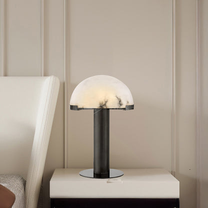 Elegance Alabaster Minimalist Crystal Table Lamp