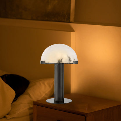 Elegance Alabaster Minimalist Crystal Table Lamp