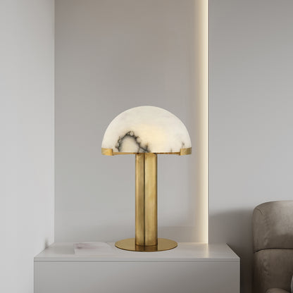 Elegance Alabaster Minimalist Crystal Table Lamp