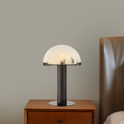 Elegance Alabaster Minimalist Crystal Table Lamp