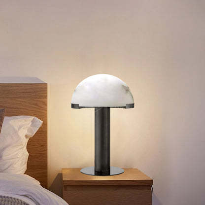 Elegance Alabaster Minimalist Crystal Table Lamp