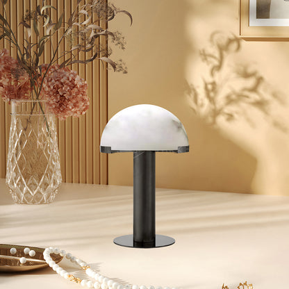 Elegance Alabaster Minimalist Crystal Table Lamp