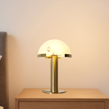 Elegance Alabaster Minimalist Crystal Table Lamp