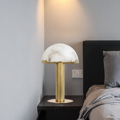 Elegance Alabaster Minimalist Crystal Table Lamp