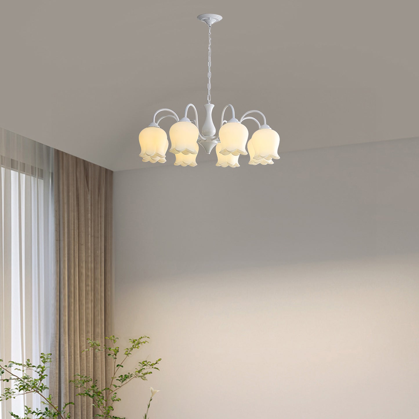 Elegant Lilium Vintage Metal Chandelier