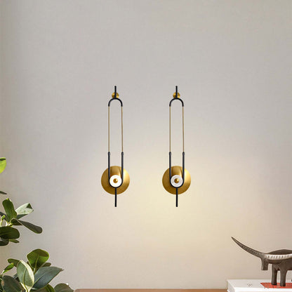 Ellipse Ring Marble Modern Metal Wall Light