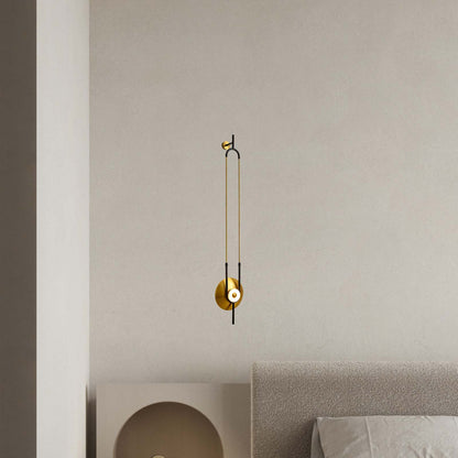 Ellipse Ring Marble Modern Metal Wall Light