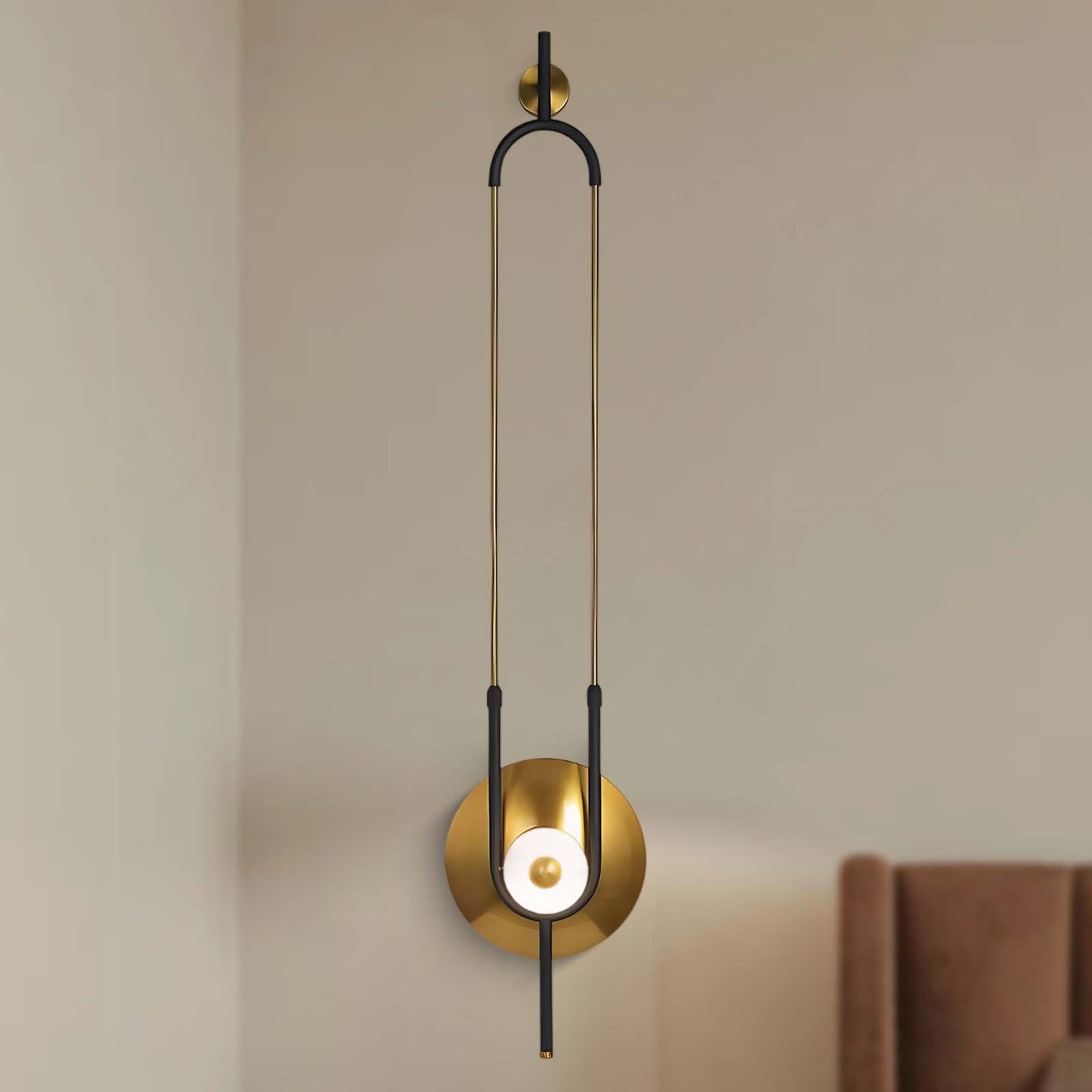 Ellipse Ring Marble Modern Metal Wall Light