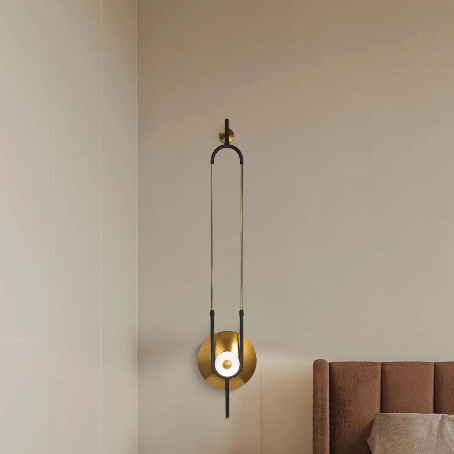 Ellipse Ring Marble Modern Metal Wall Light