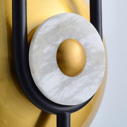 Ellipse Ring Marble Modern Metal Wall Light