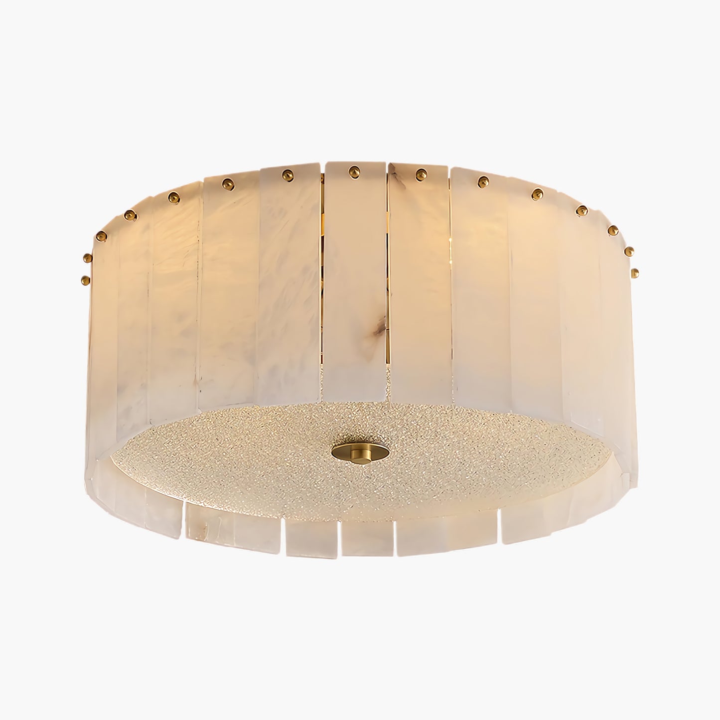 Elysian Alabaster Modern Crystal Ceiling Lamp