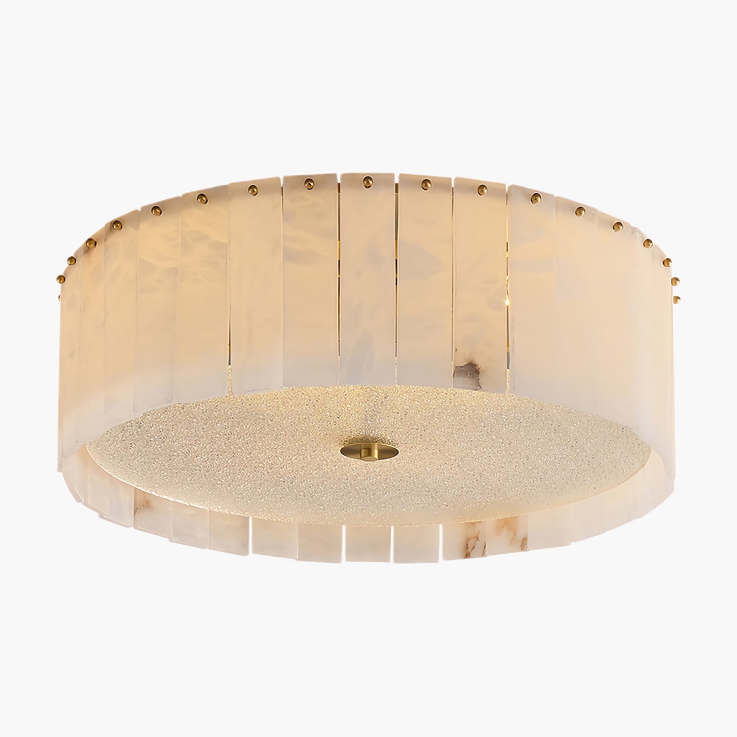 Elysian Alabaster Modern Crystal Ceiling Lamp