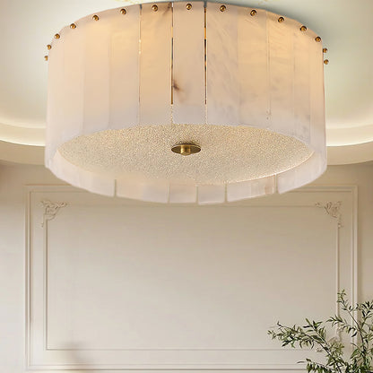 Elysian Alabaster Modern Crystal Ceiling Lamp