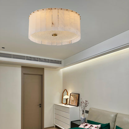 Elysian Alabaster Modern Crystal Ceiling Lamp