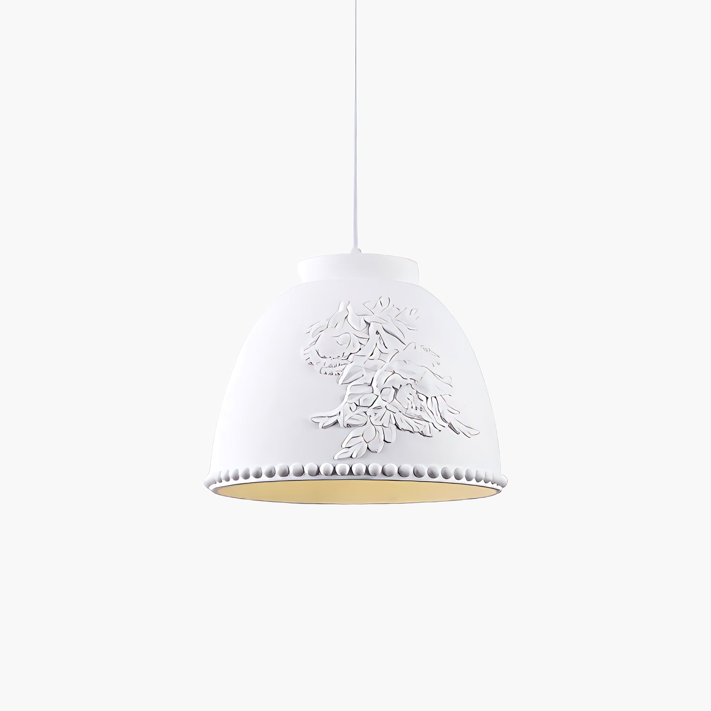 Embossed Flora Modern Metal Pendant Lamp