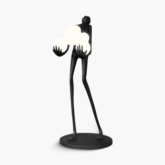 Embrace Sculpture Contemporary Crystal Floor Lamp