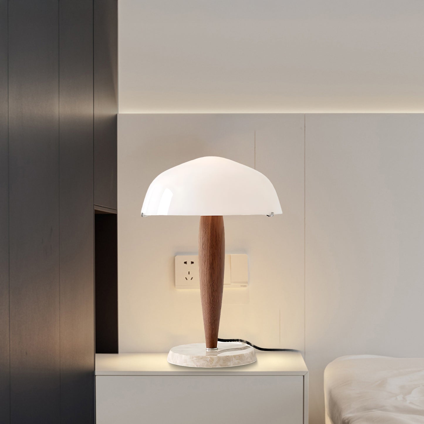 Emerson Modern Crystal Table Lamp