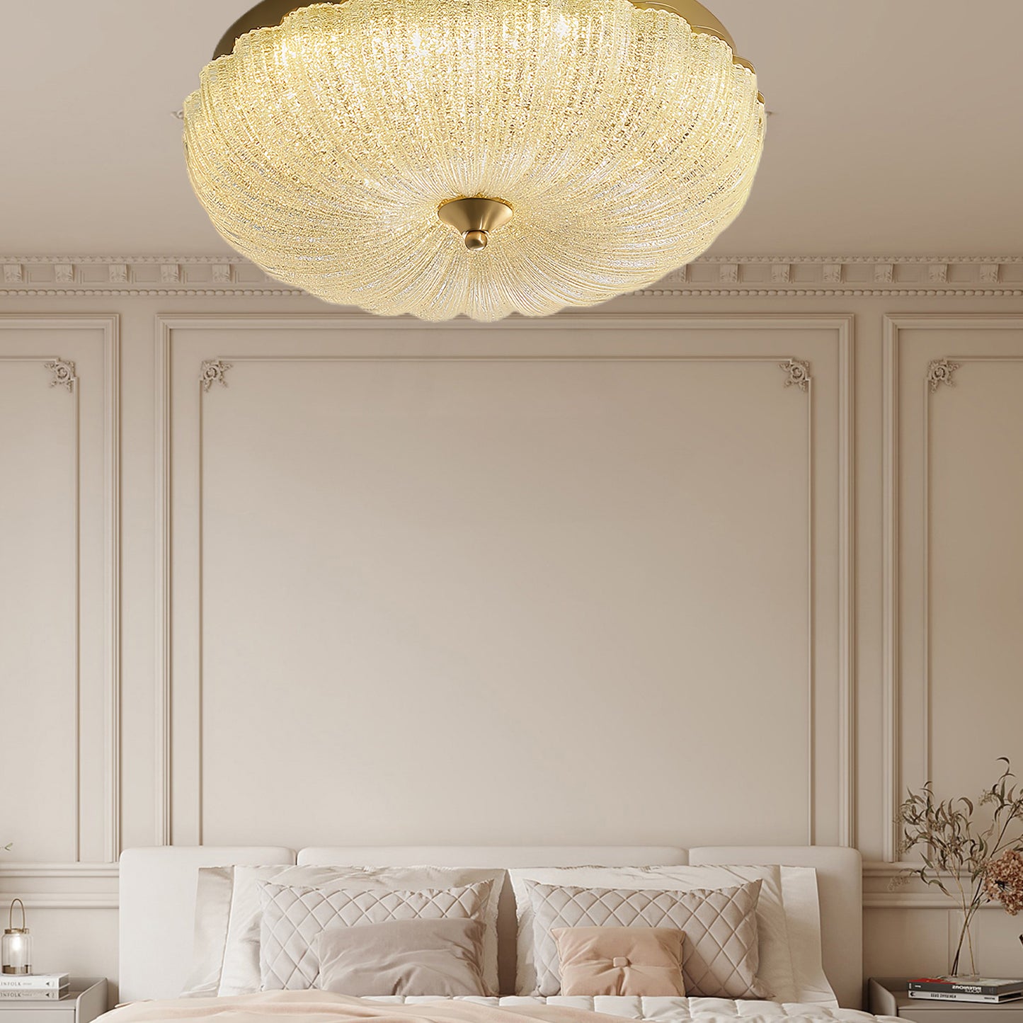 Enchanting Art Deco Crystal Ceiling Light